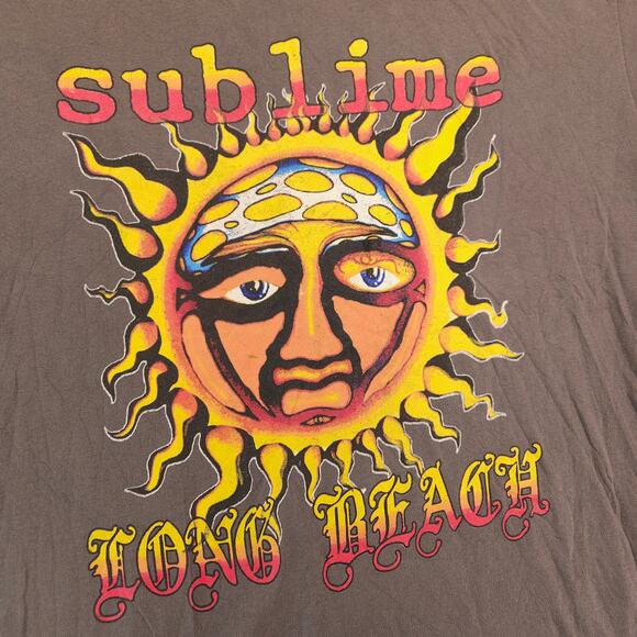 Sublime Band Short Sleeve Crew Neck Graphic T Shirt Mens Size Large L Gray - Picture 4 of 9